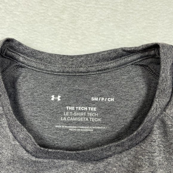 Under Armour Mens Tech 2.0 Short SLeeve Tee SHirt Size S Heather Gray Workout - Picture 7 of 9
